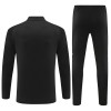 Real Madrid Trænings Sweatshirt Dragt 2024-25 Sort Kvart-Zip